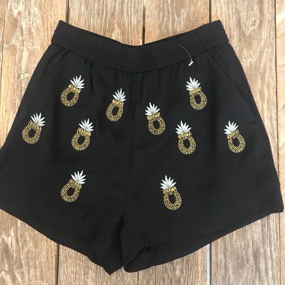 H&m pineapple shorts Clearance